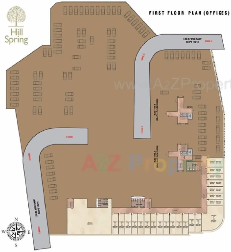 Layout of real estate project Hill Spring located at Thane, Thane, Maharashtra