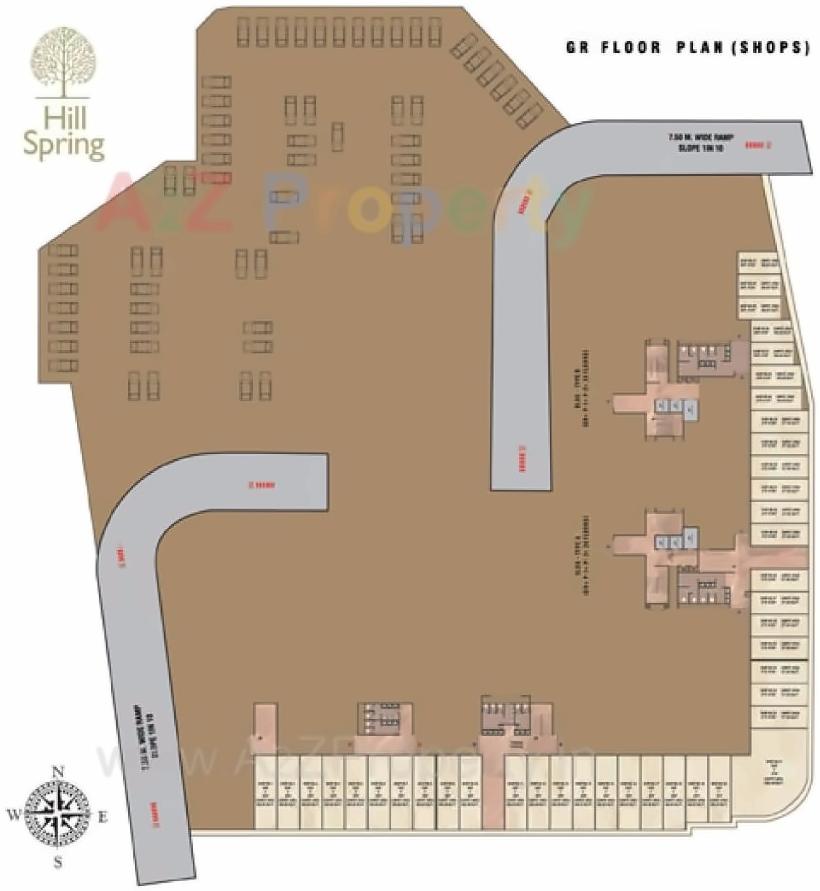 Layout of real estate project Hill Spring located at Thane, Thane, Maharashtra
