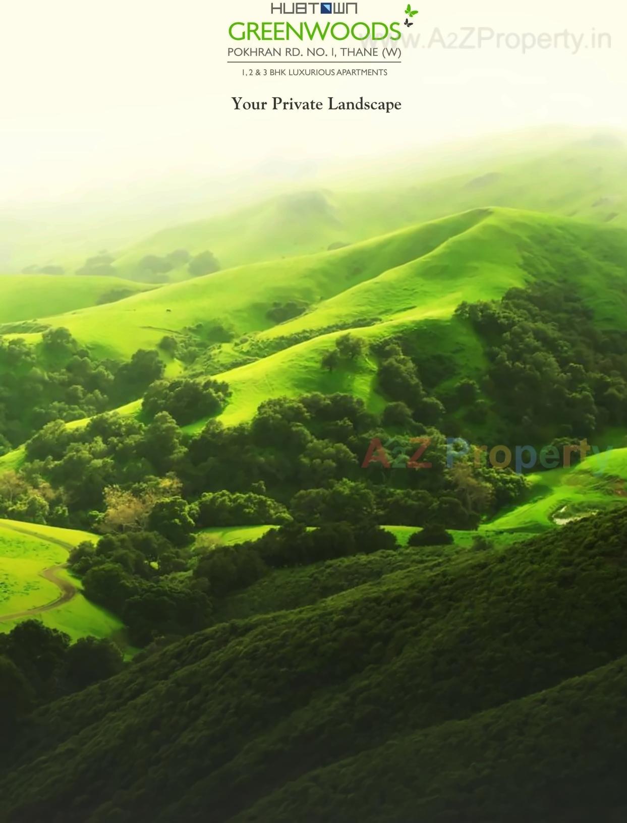 3D Elevation of real estate project Hubtown Greenwoods located at Vartaknagar, Thane, Maharashtra