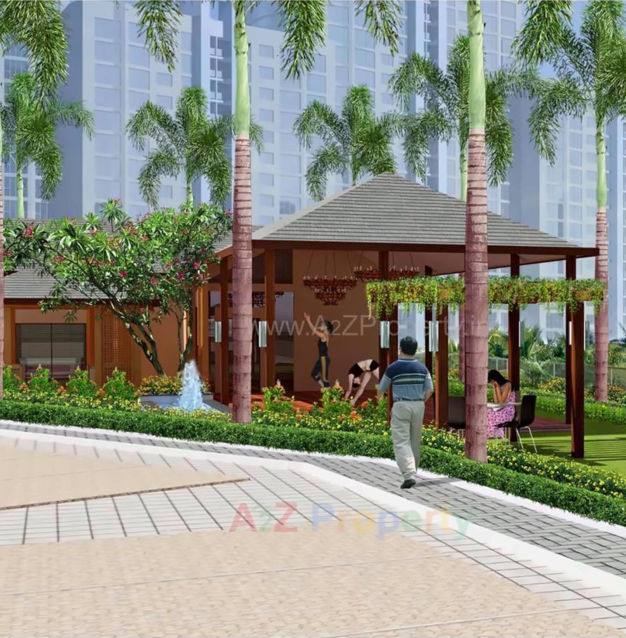 3D Elevation of real estate project Hubtown Greenwoods located at Vartaknagar, Thane, Maharashtra