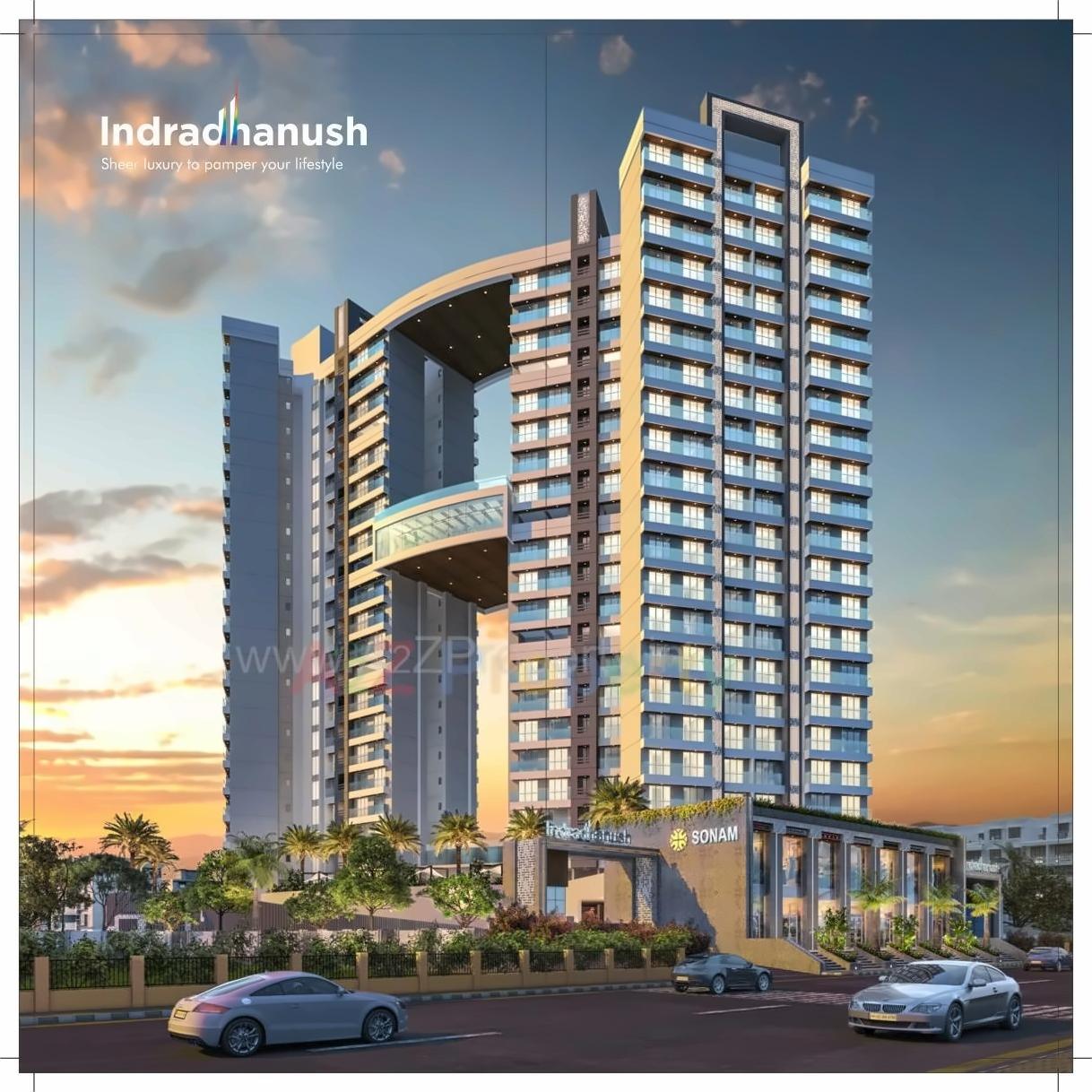 3D Elevation of real estate project Indradhanush located at Mirabhayandar-m-corp, Thane, Maharashtra