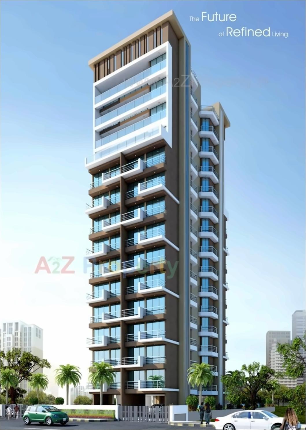 3D Elevation of real estate project Ishwar Gracia located at Navi-mumbai-m-corp, Thane, Maharashtra