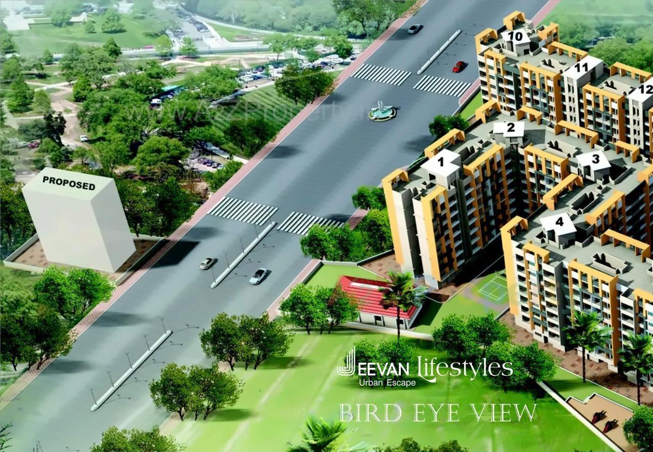 3D Elevation of real estate project Jeevan Lifestyles located at Badlapur-m-cl, Thane, Maharashtra