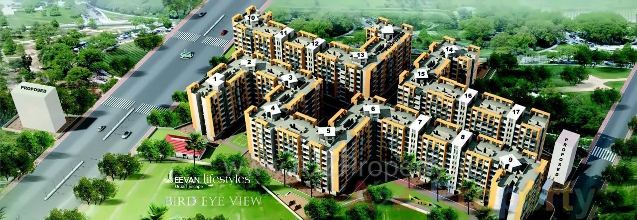 3D Elevation of real estate project Jeevan Lifestyles located at Badlapur-m-cl, Thane, Maharashtra