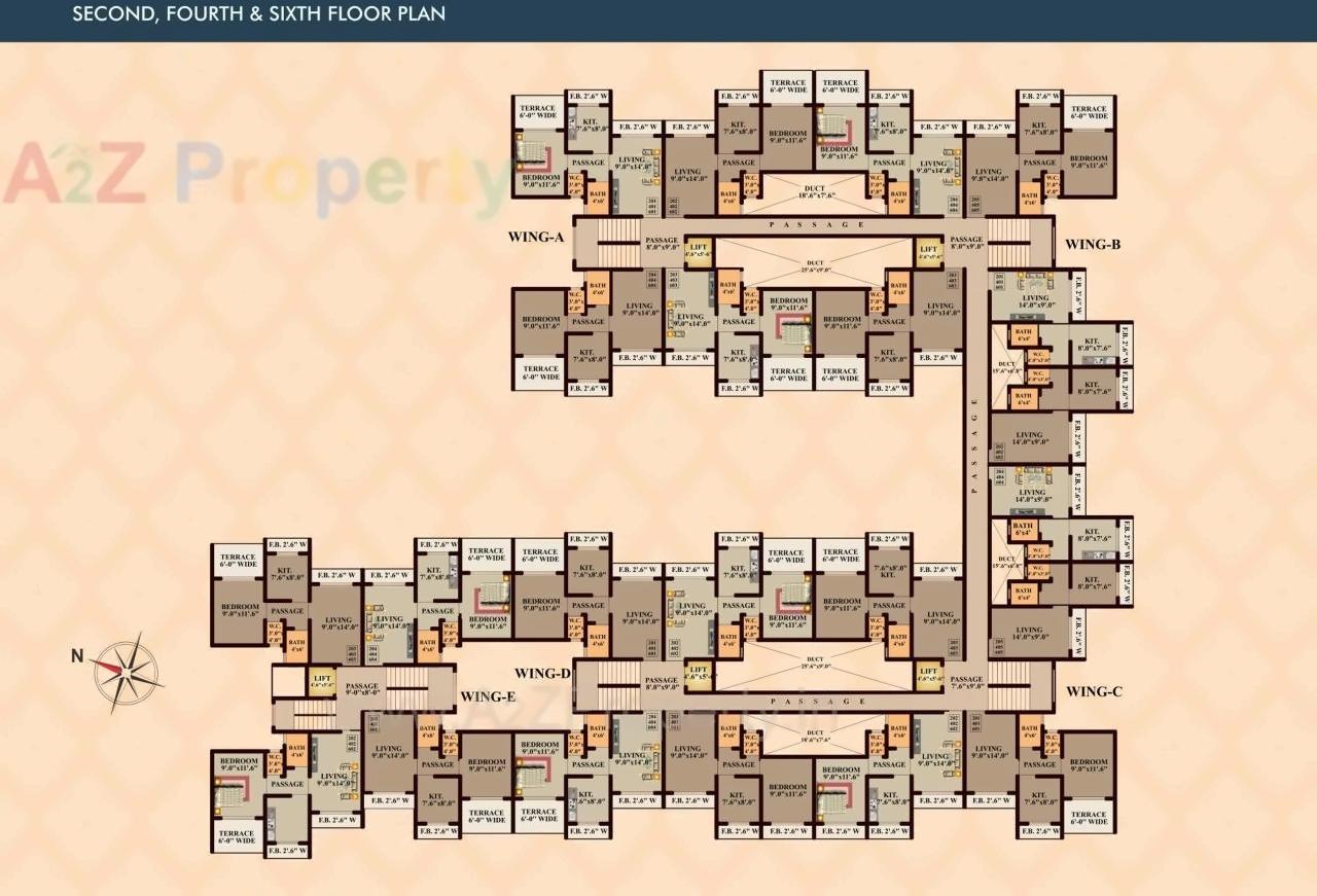 Layout of real estate project Jewel Vista located at Badlapur-m-cl, Thane, Maharashtra