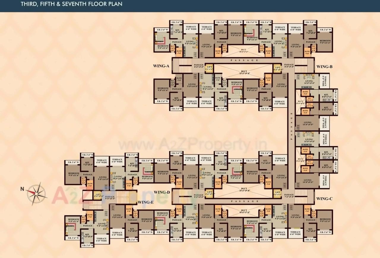 Layout of real estate project Jewel Vista located at Badlapur-m-cl, Thane, Maharashtra