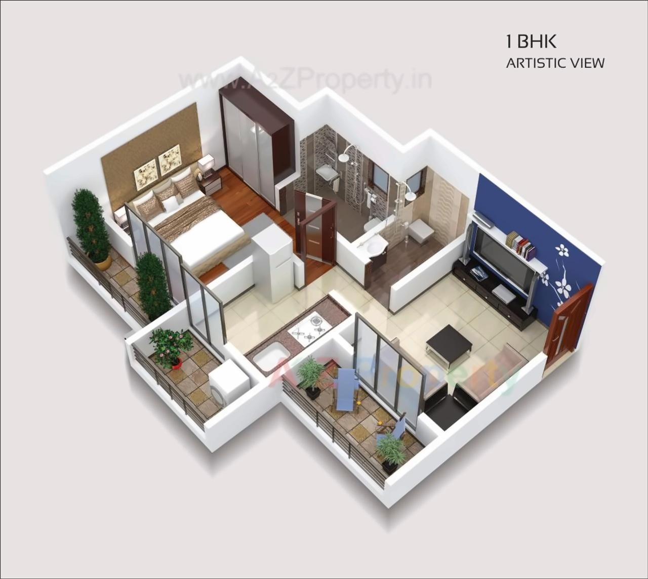 Layout of real estate project Jp Symphony located at Ambarnathm-cl, Thane, Maharashtra