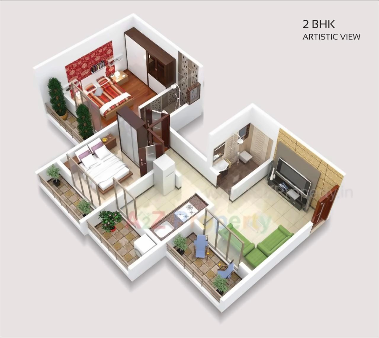 Layout of real estate project Jp Symphony located at Ambarnathm-cl, Thane, Maharashtra