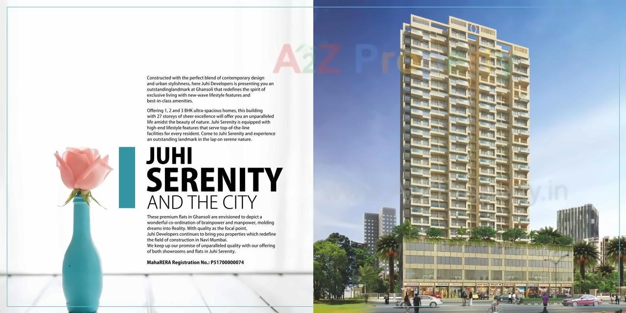 3D Elevation of real estate project Juhi Serenity located at Navi-mumbai-m-corp, Thane, Maharashtra