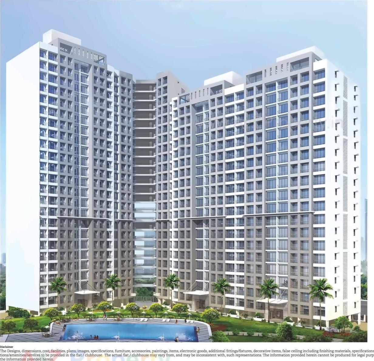 3D Elevation of real estate project Kakad Paradise located at Mirabhayandar-m-corp, Thane, Maharashtra