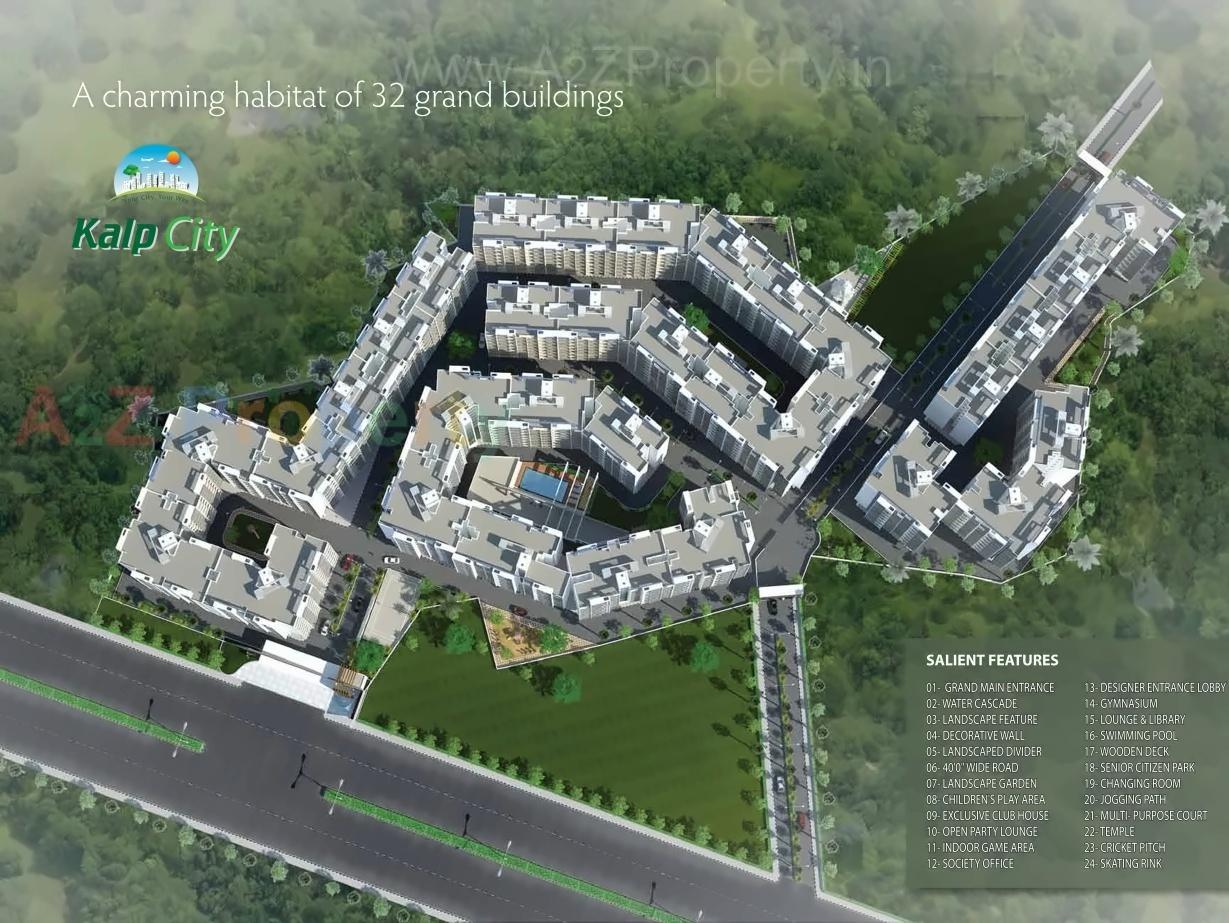3D Elevation of real estate project Kalp City located at Badlapur-m-cl, Thane, Maharashtra