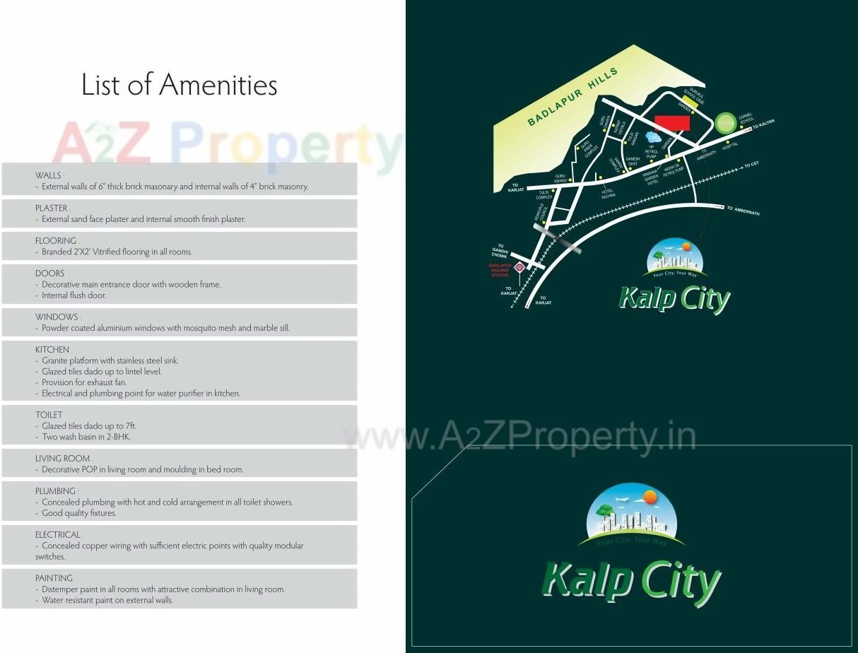  of real estate project Kalp City located at Badlapur-m-cl, Thane, Maharashtra