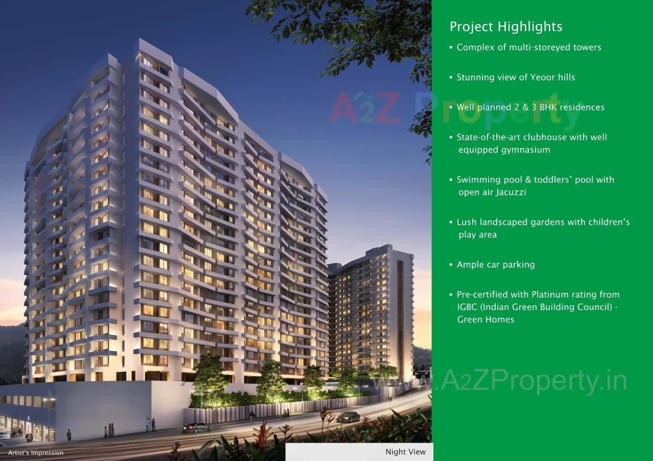 3D Elevation of real estate project Kalpataru Hills    2a located at Thane-m-corp, Thane, Maharashtra