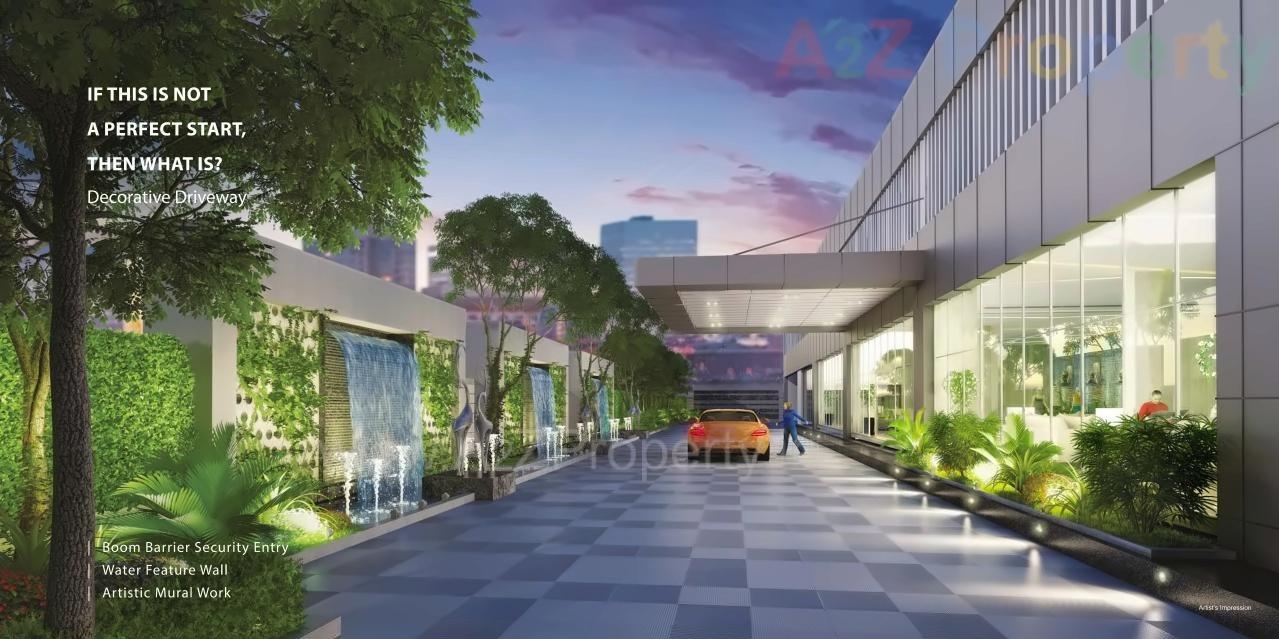 3D Elevation of real estate project Kamdhenu Commerz located at Navi-mumbai-m-corp, Thane, Maharashtra