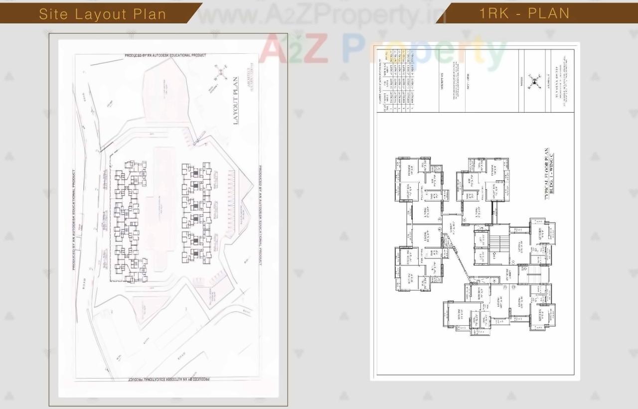 Layout of real estate project Kavya Grandeur located at Thane-m-corp, Thane, Maharashtra