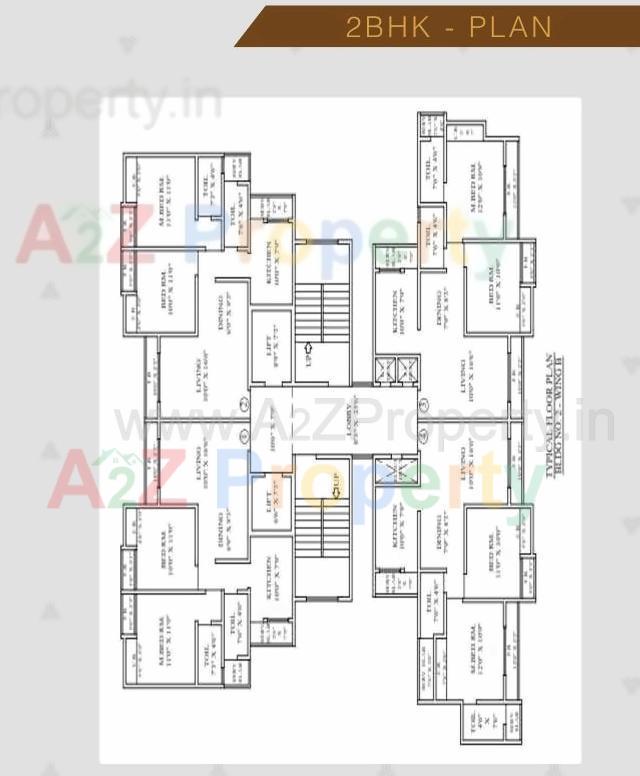 Layout of real estate project Kavya Grandeur located at Thane-m-corp, Thane, Maharashtra