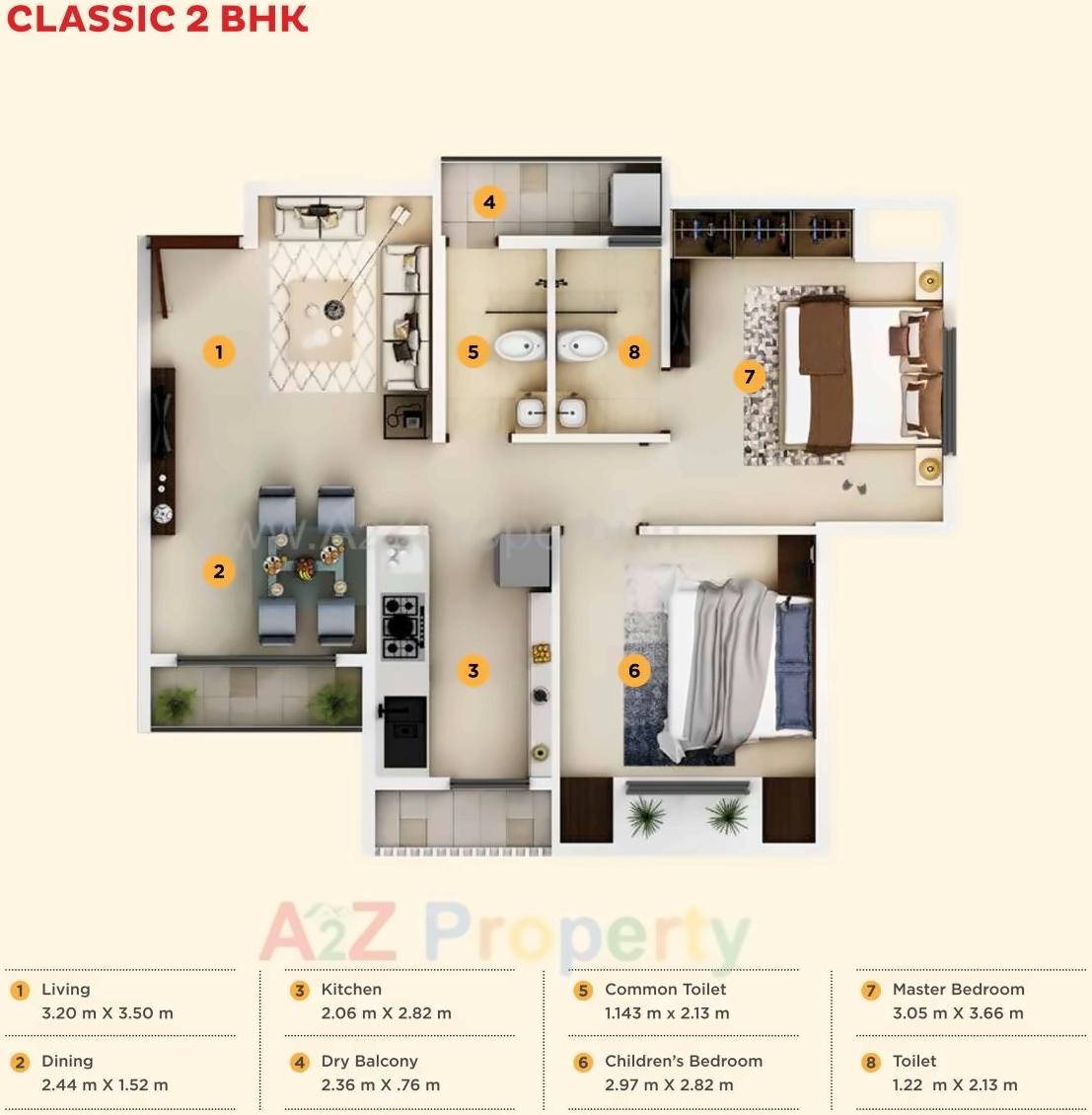 Layout of real estate project Kipl Morya located at Thane-m-corp, Thane, Maharashtra