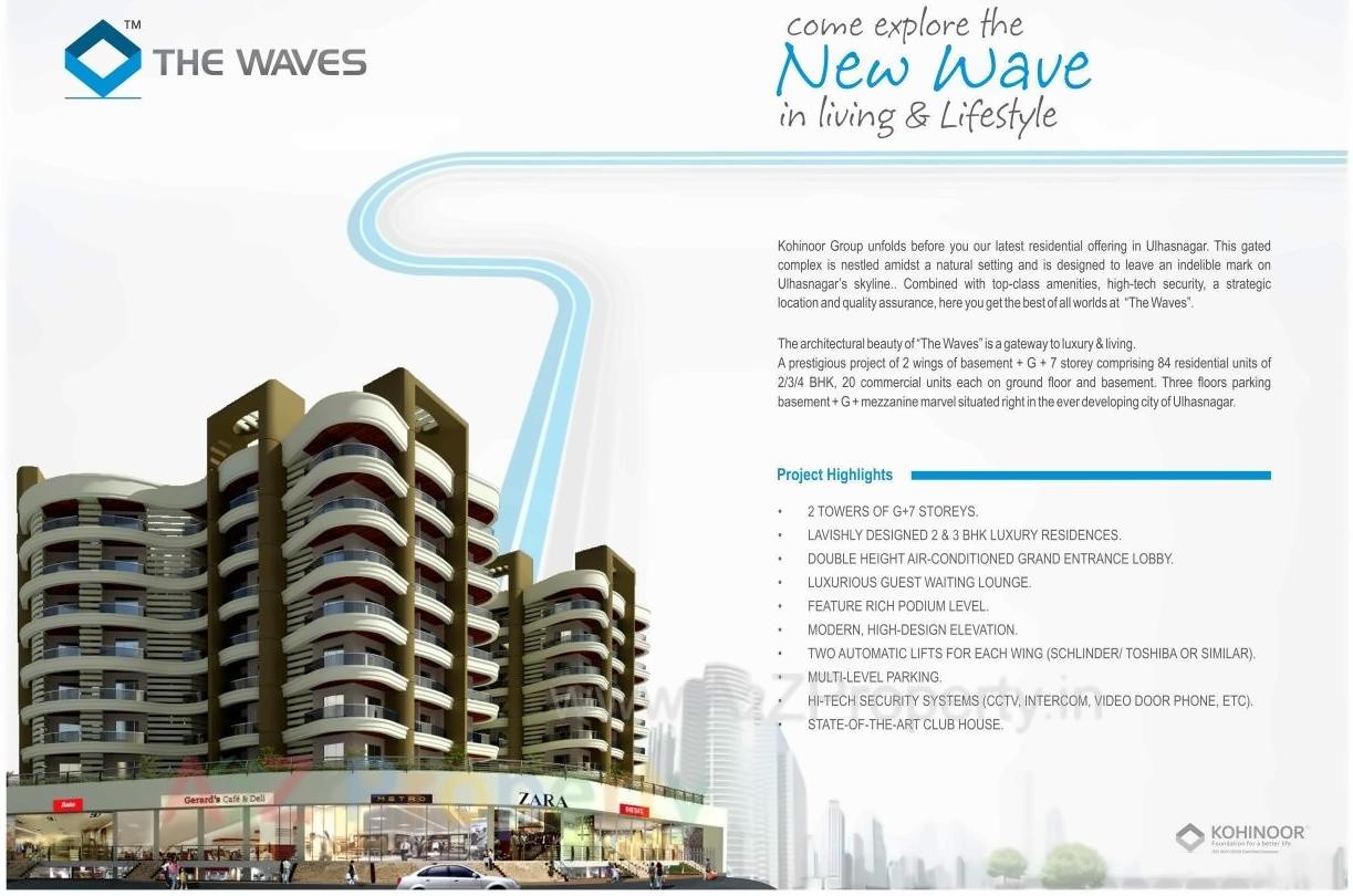  of real estate project Kohinoor Waves located at Ulhasnagar-m-corp, Thane, Maharashtra