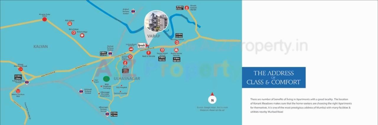  of real estate project Konark Meadows located at Varap, Thane, Maharashtra