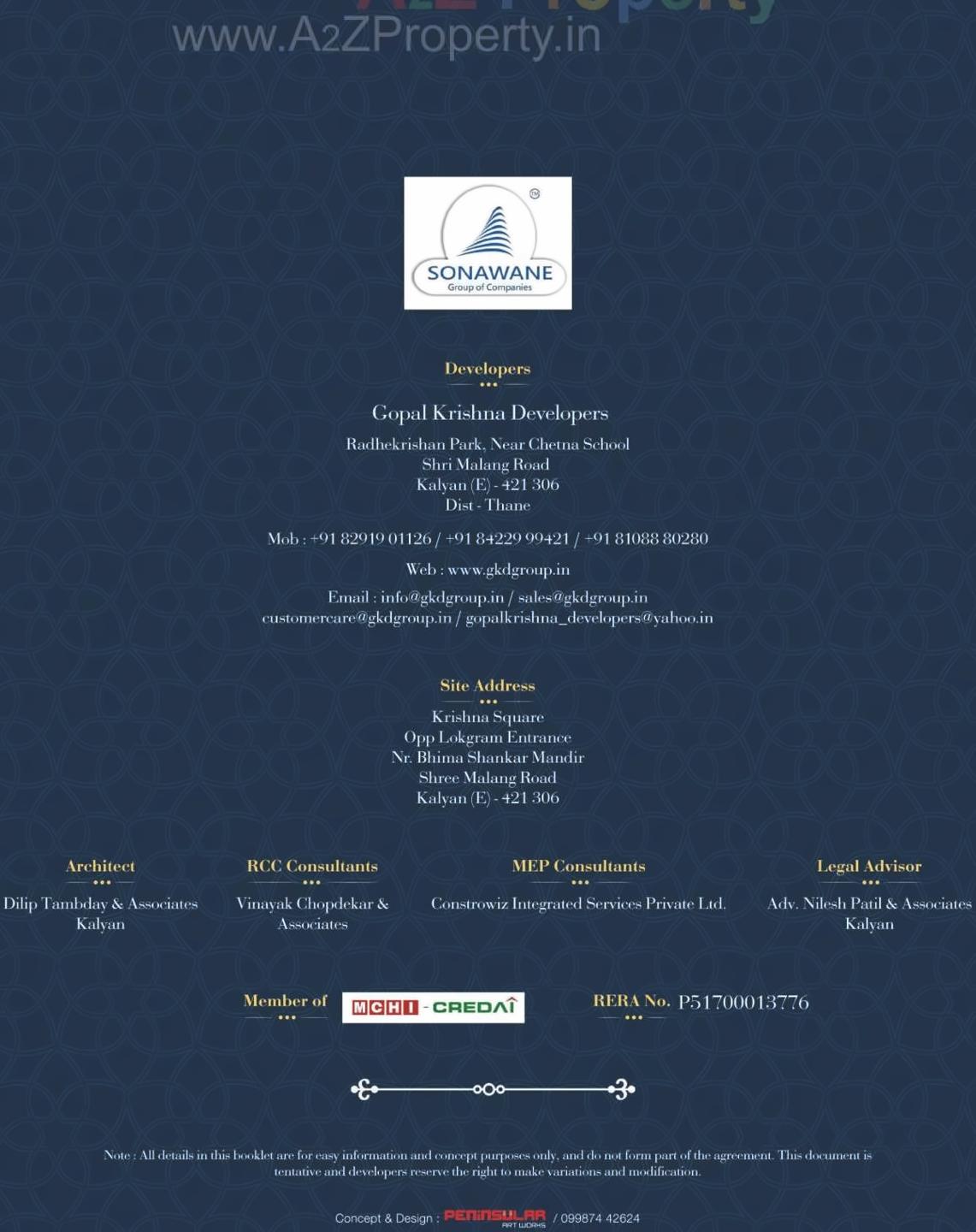  of real estate project Krishna Square located at Netivali, Thane, Maharashtra