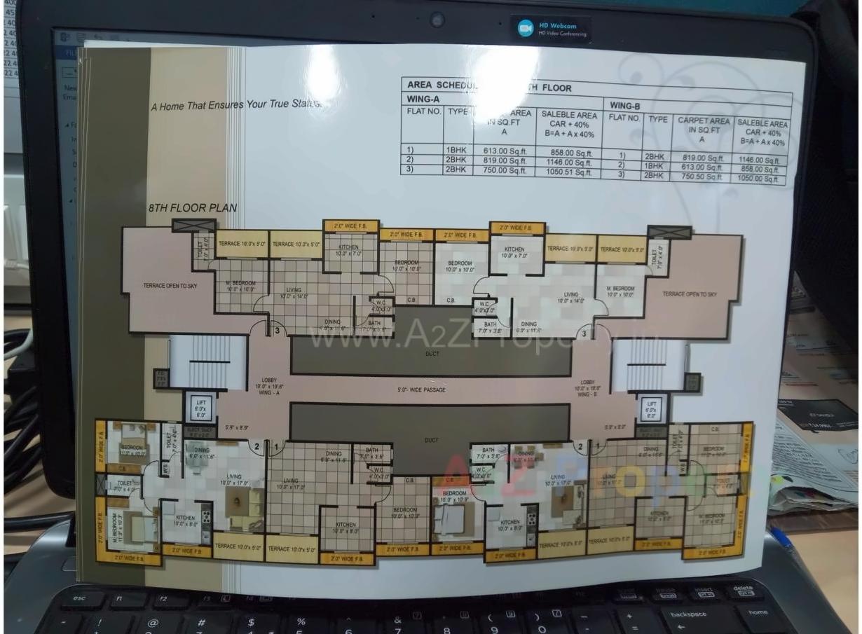 Layout of real estate project Krishnai Vani Complex located at Bhiwandi-m-corp, Thane, Maharashtra