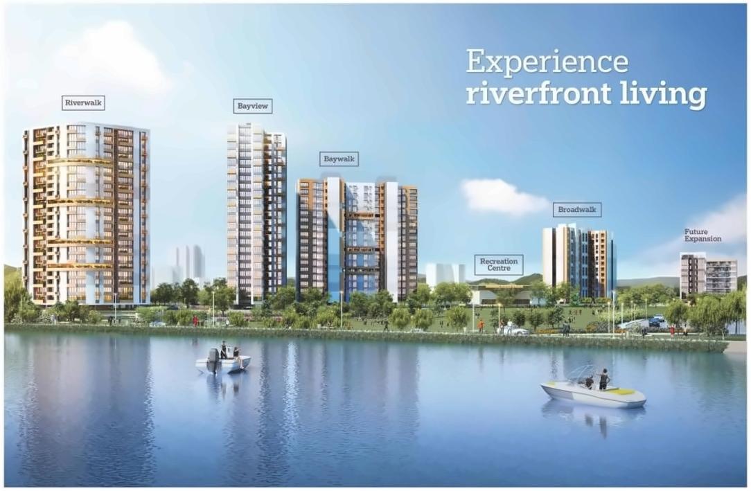 3D Elevation of real estate project La Promenade Baywalk located at Kalyandombivali-m-corp, Thane, Maharashtra