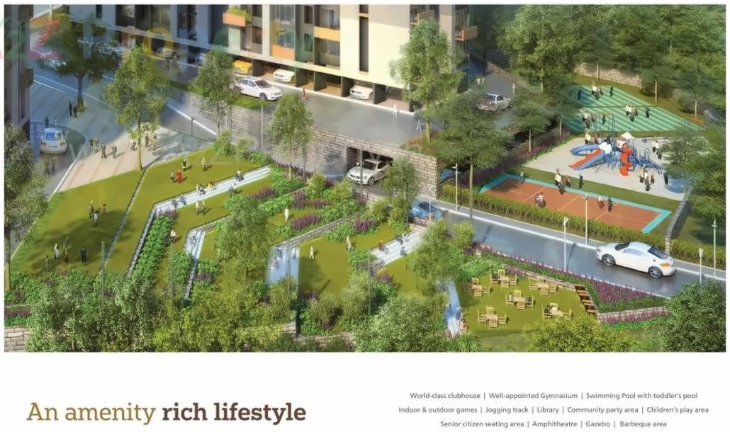 3D Elevation of real estate project La Promenade Baywalk located at Kalyandombivali-m-corp, Thane, Maharashtra