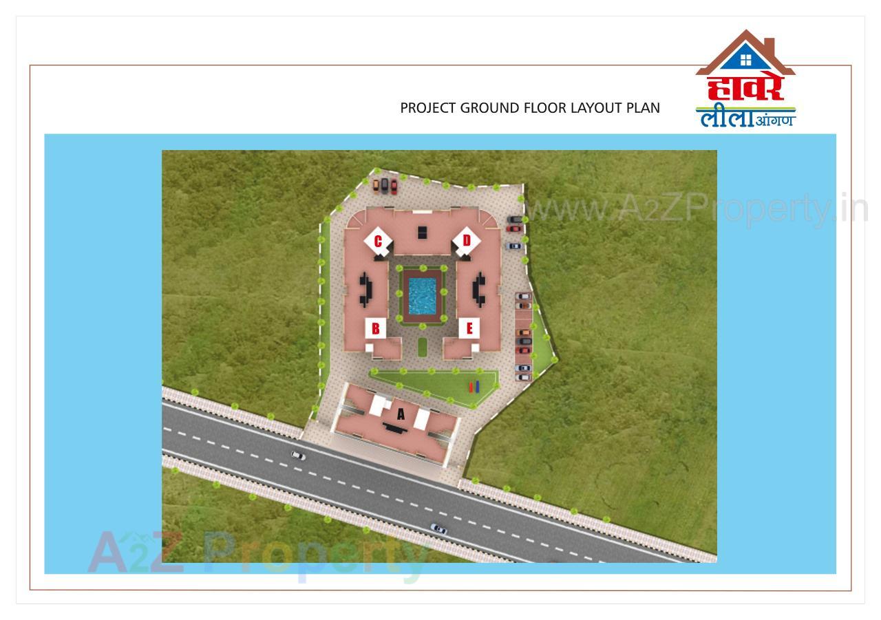 Layout of real estate project Leelaangan located at Badlapur-m-cl, Thane, Maharashtra