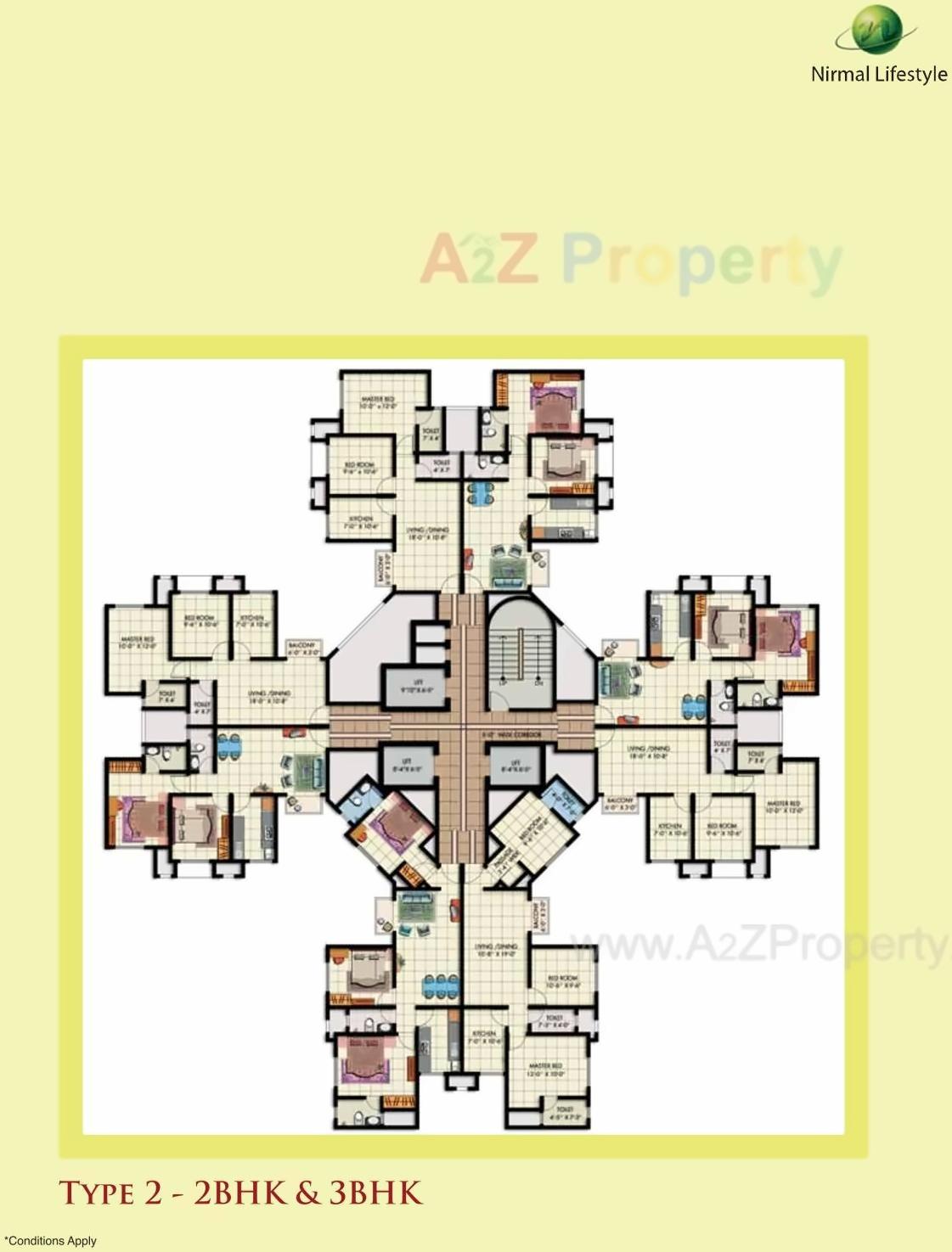 Layout of real estate project Lifestyle City Kalyan   Victory located at Vadavali-kh, Thane, Maharashtra