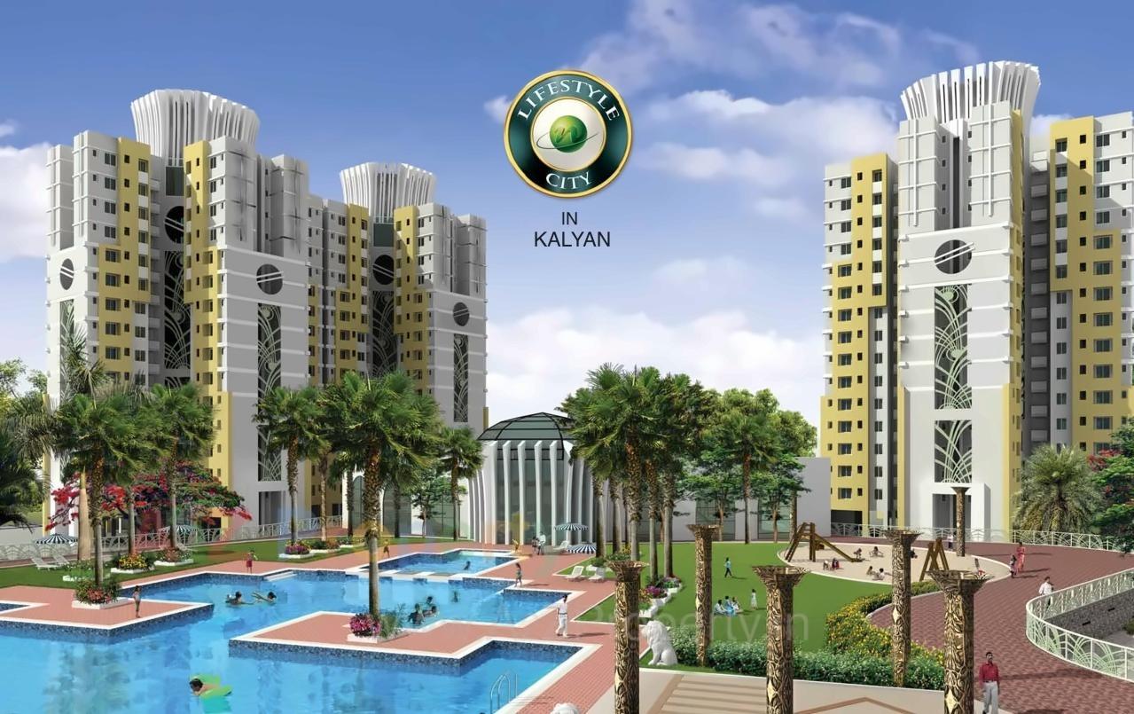 3D Elevation of real estate project Lifestyle City Kalyan   Victory located at Vadavali-kh, Thane, Maharashtra