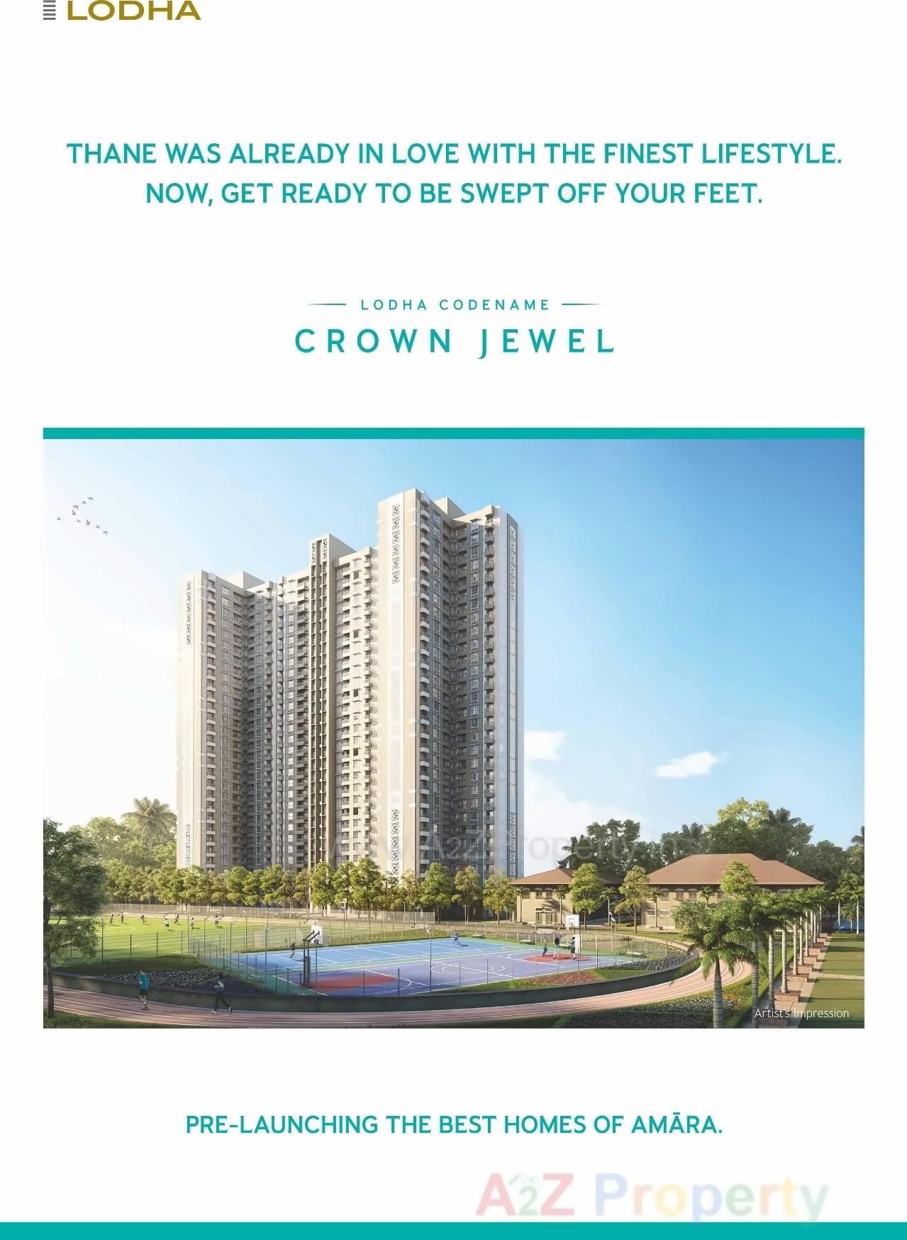 3D Elevation of real estate project Lodha Amara   Tower 20, located at Thane-m-corp, Thane, Maharashtra