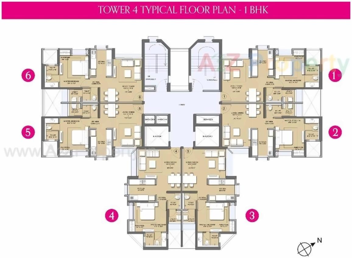 Layout of real estate project Lodha Mira Road Project located at Mirabhayandar-m-corp, Thane, Maharashtra