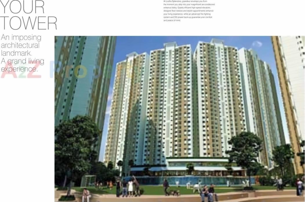 3D Elevation of real estate project Lodha Splendora Platino E To G , Vivant A To located at Thane-m-corp, Thane, Maharashtra