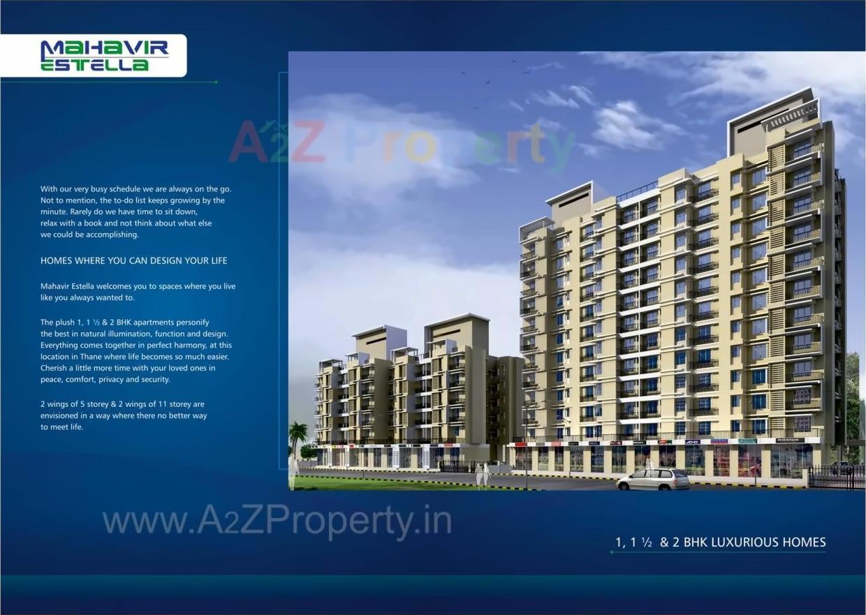 3D Elevation of real estate project Mahavir Estella located at Thane-m-corp, Thane, Maharashtra