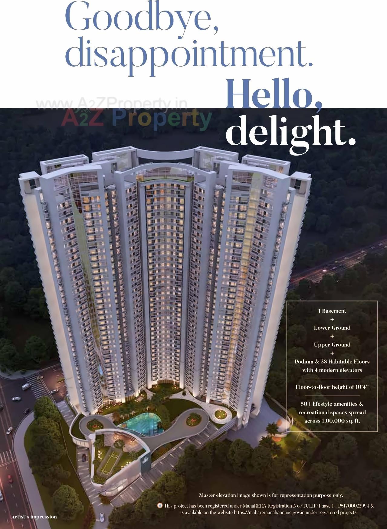 3D Elevation of real estate project Mahavir Spring   Tulip located at Thane-m-corp, Thane, Maharashtra