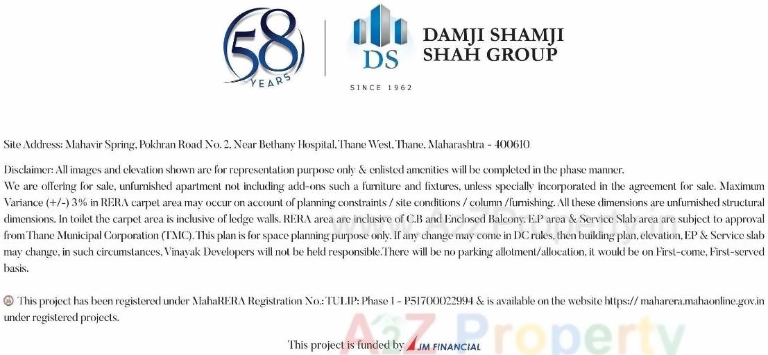  of real estate project Mahavir Spring   Tulip located at Thane-m-corp, Thane, Maharashtra