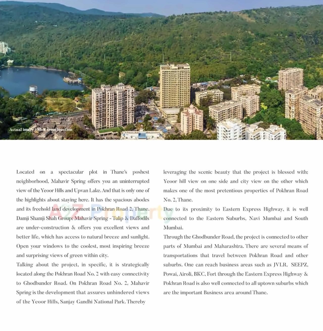 3D Elevation of real estate project Mahavir Spring   Tulip located at Thane-m-corp, Thane, Maharashtra