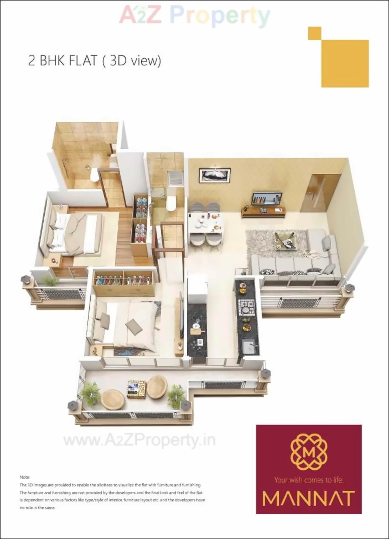 Layout of real estate project Mannat located at Navi-mumbai-m-corp, Thane, Maharashtra