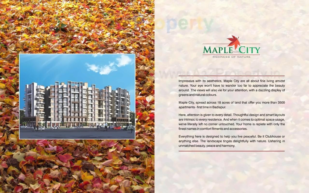  of real estate project Maple City located at Badlapur-m-cl, Thane, Maharashtra