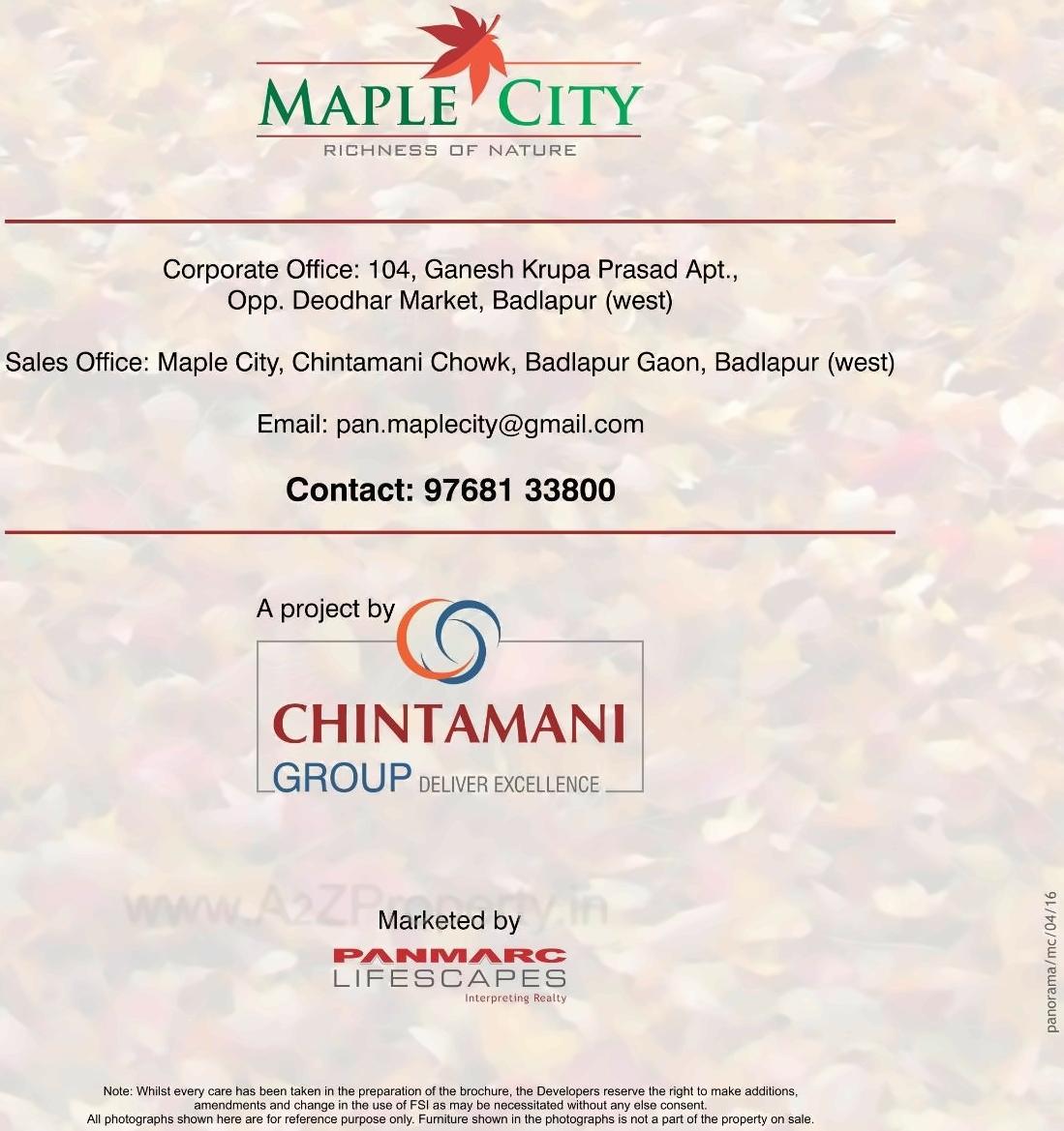  of real estate project Maple City located at Badlapur-m-cl, Thane, Maharashtra