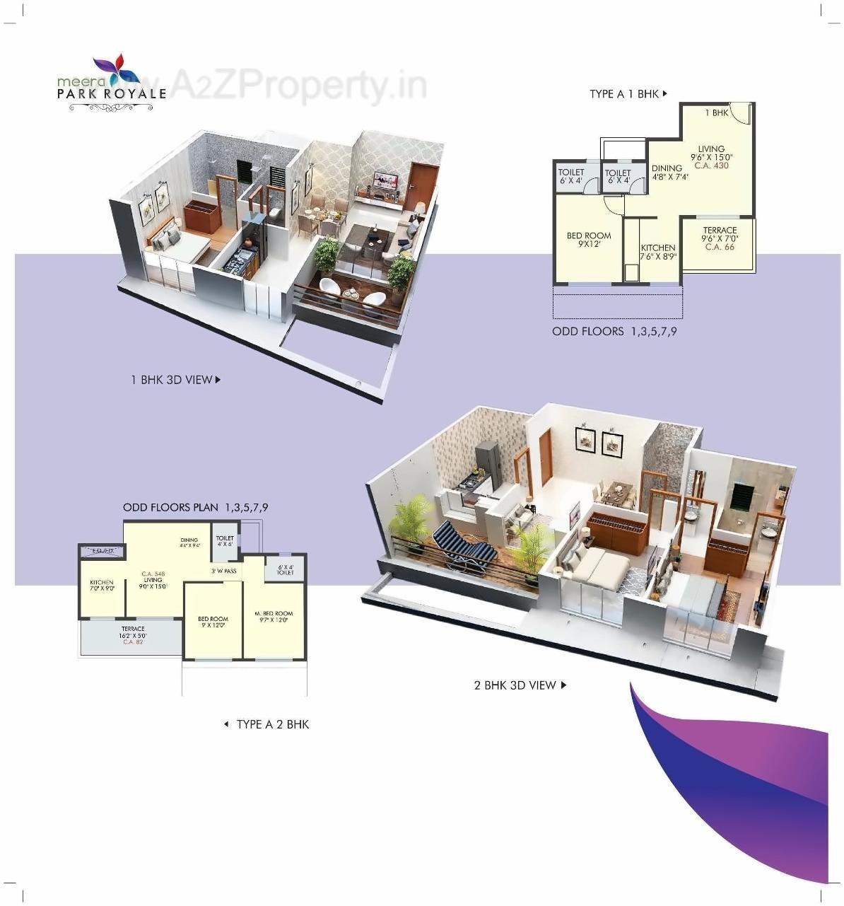Layout of real estate project Meera Park Royale located at Ambarnathm-cl, Thane, Maharashtra