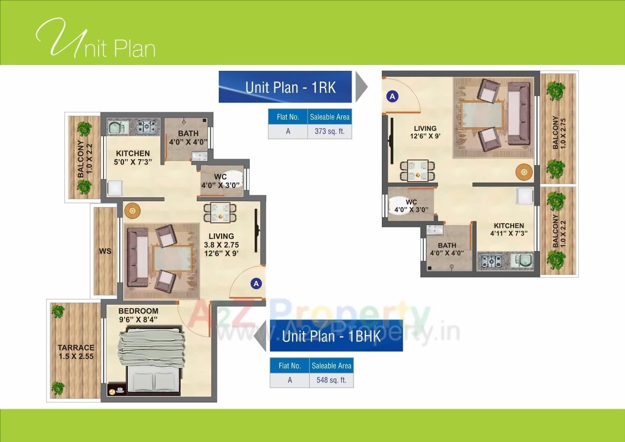 Layout of real estate project Mera Ghar located at Nighu, Thane, Maharashtra