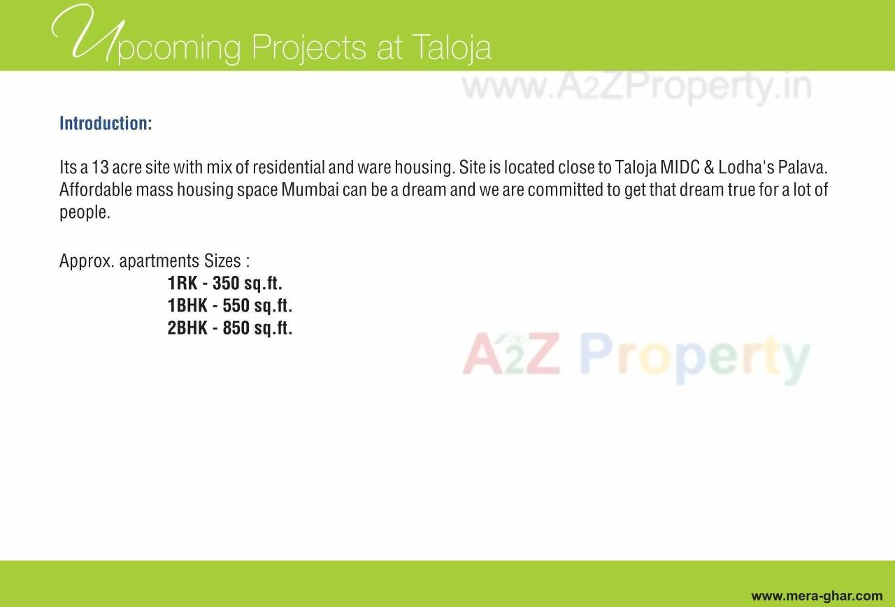  of real estate project Mera Ghar located at Nighu, Thane, Maharashtra