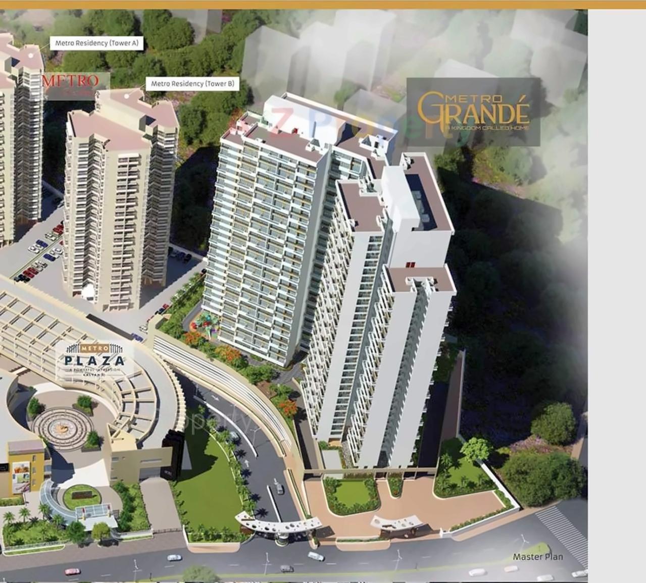3D Elevation of real estate project Metro Grande Tower located at Netivali, Thane, Maharashtra