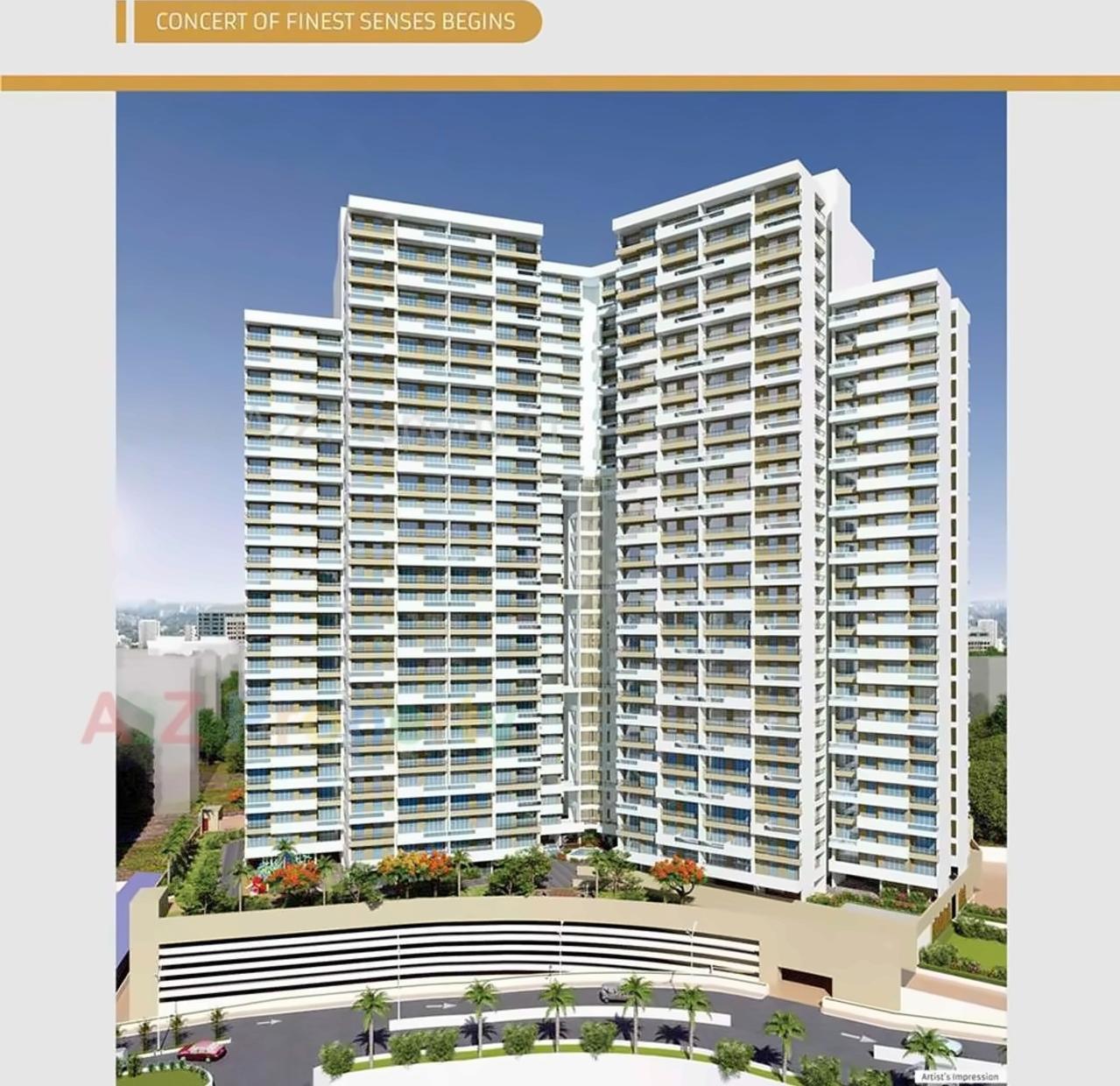 3D Elevation of real estate project Metro Grande Tower located at Netivali, Thane, Maharashtra