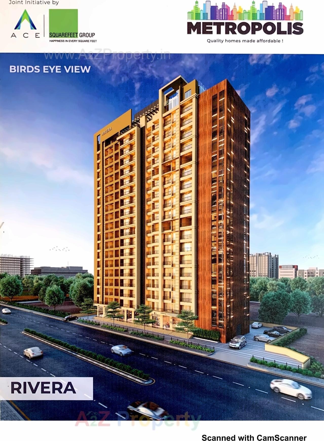 3D Elevation of real estate project Metropolis   Rivera located at Thane-m-corp, Thane, Maharashtra