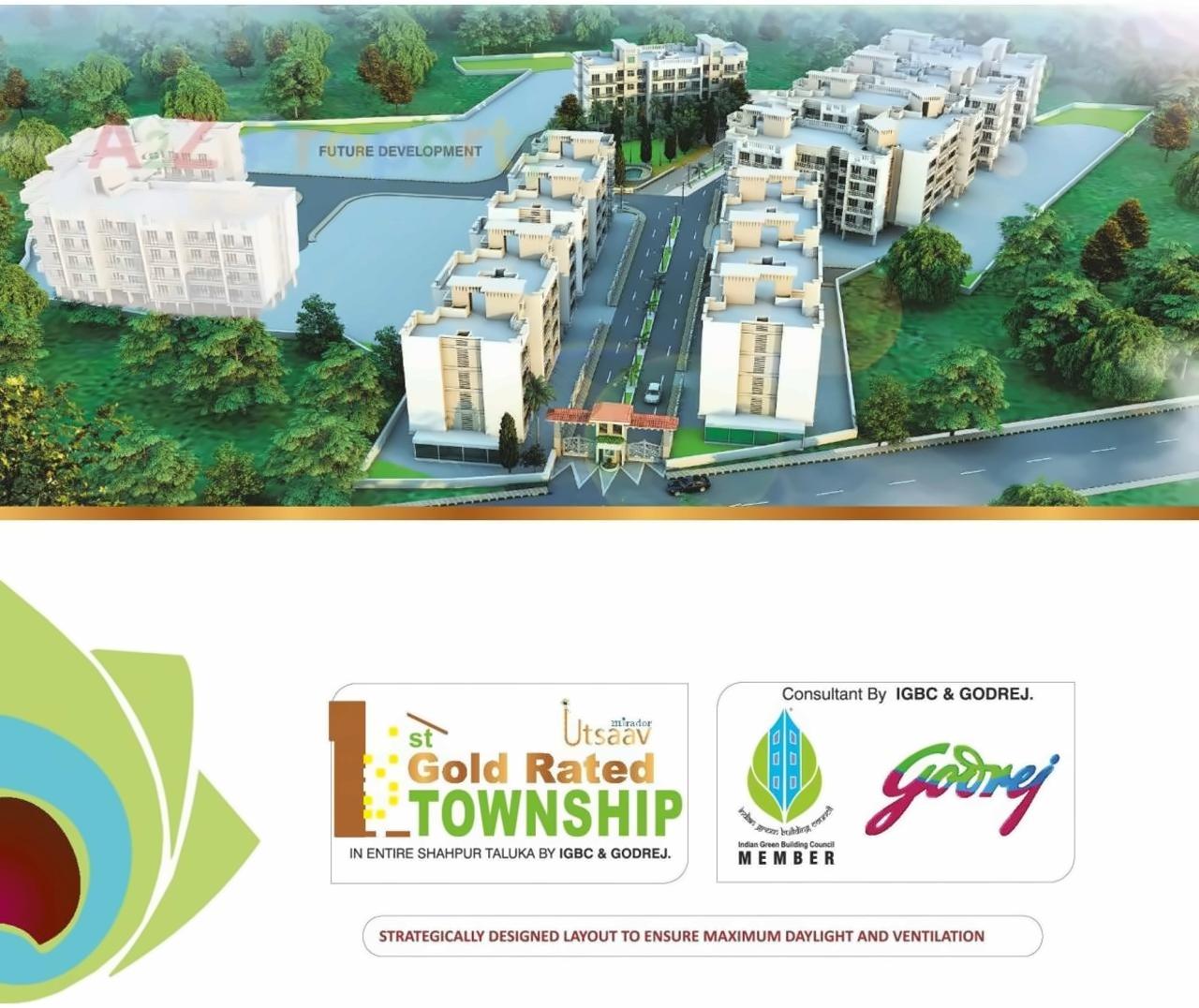 3D Elevation of real estate project Mirador Utsav located at Vehloli, Thane, Maharashtra