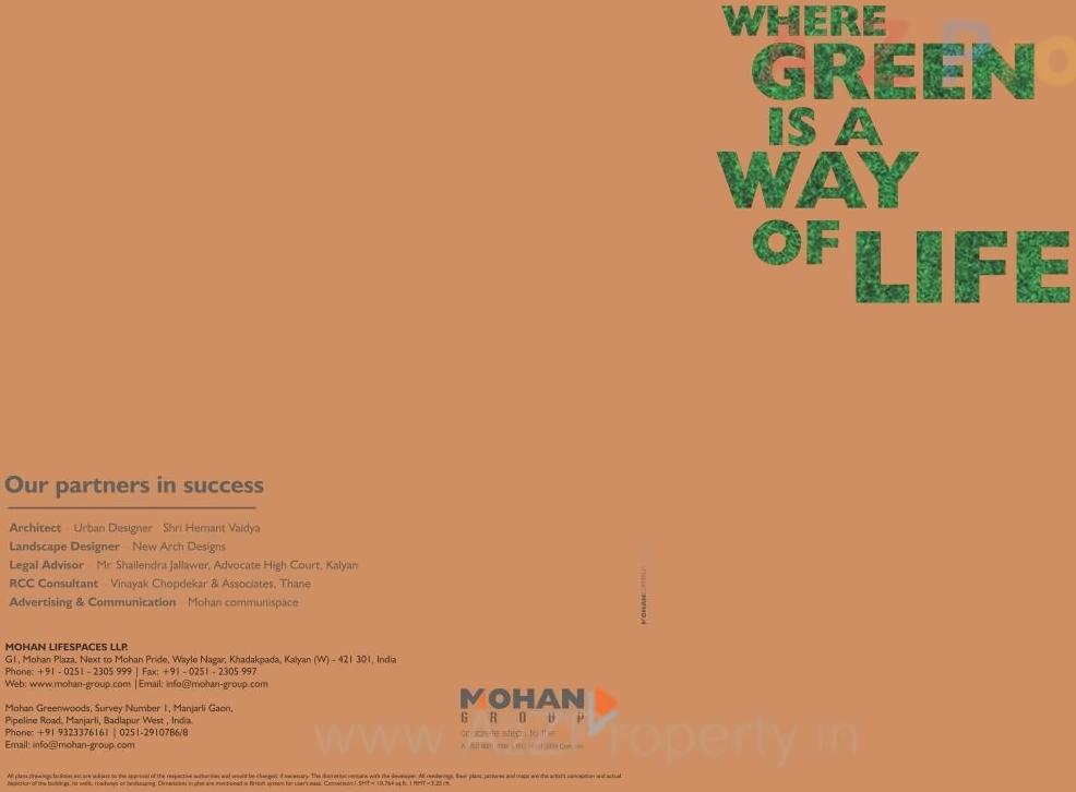  of real estate project Mohan Greenwoods located at Badlapur-m-cl, Thane, Maharashtra