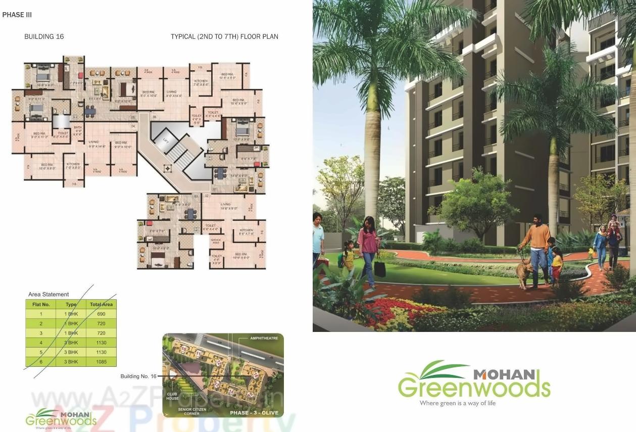 Layout of real estate project Mohan Greenwoods located at Badlapur-m-cl, Thane, Maharashtra