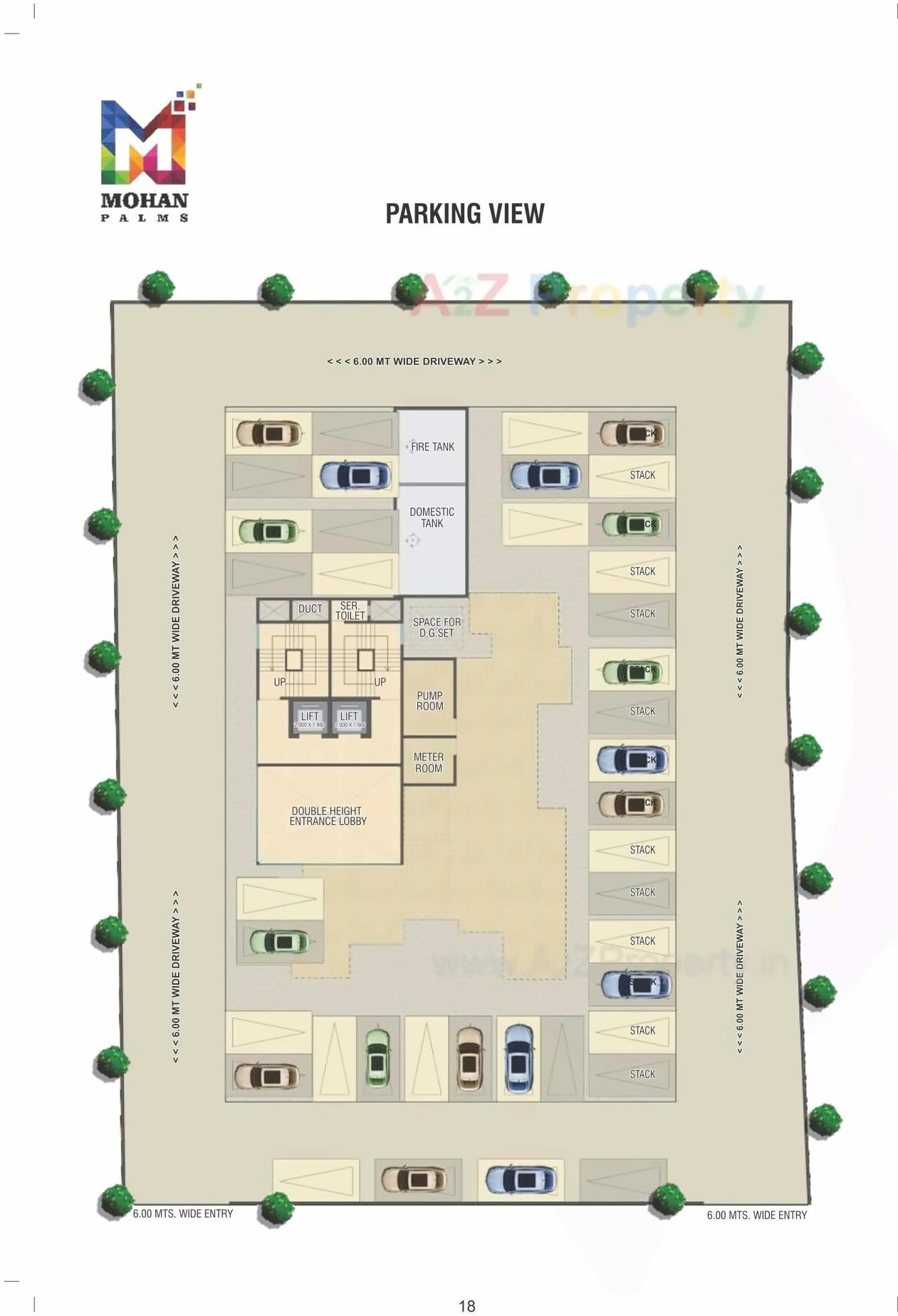 Layout of real estate project Mohan Palms located at Navi-mumbai-m-corp, Thane, Maharashtra